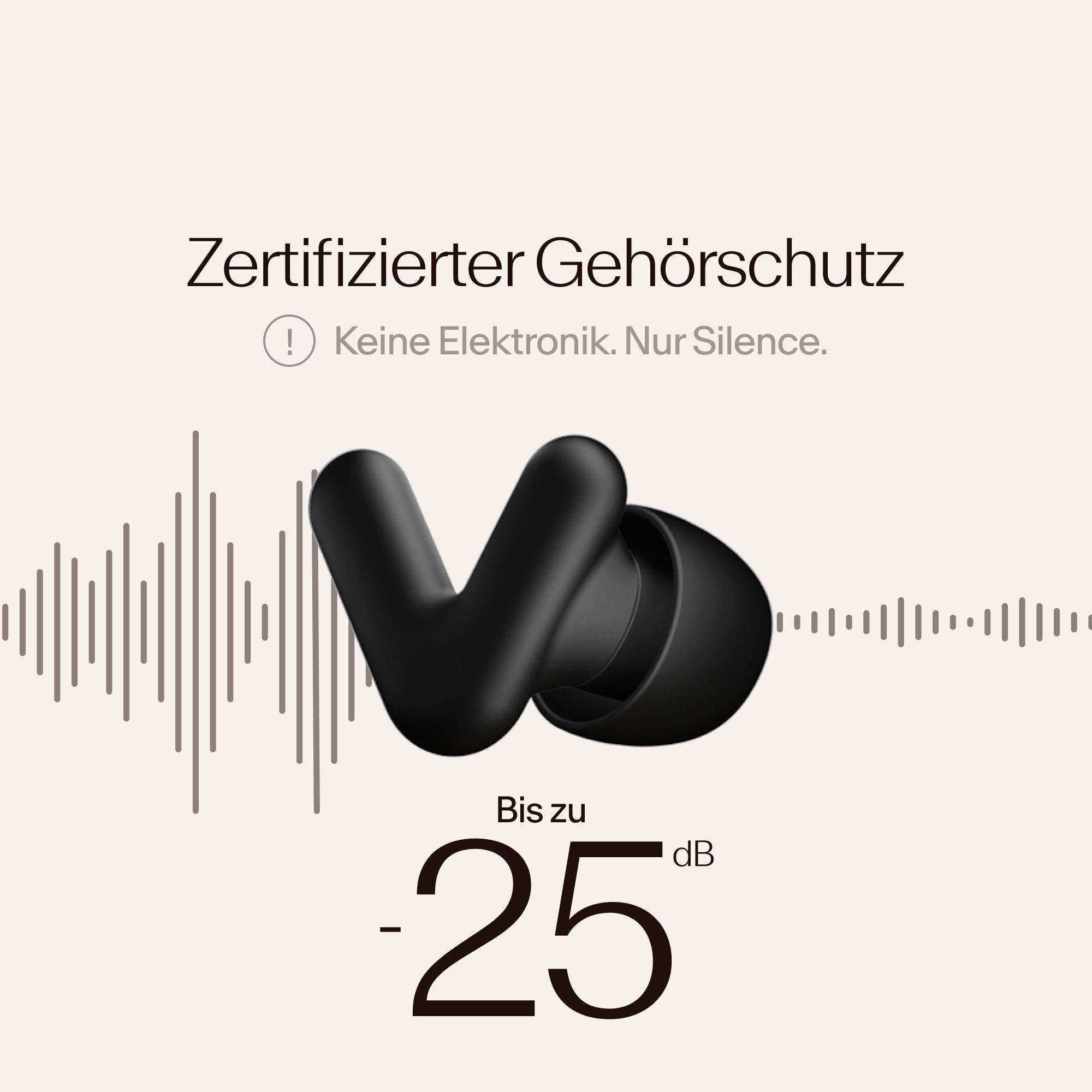 Alpine Silence earplugs with certified noise reduction