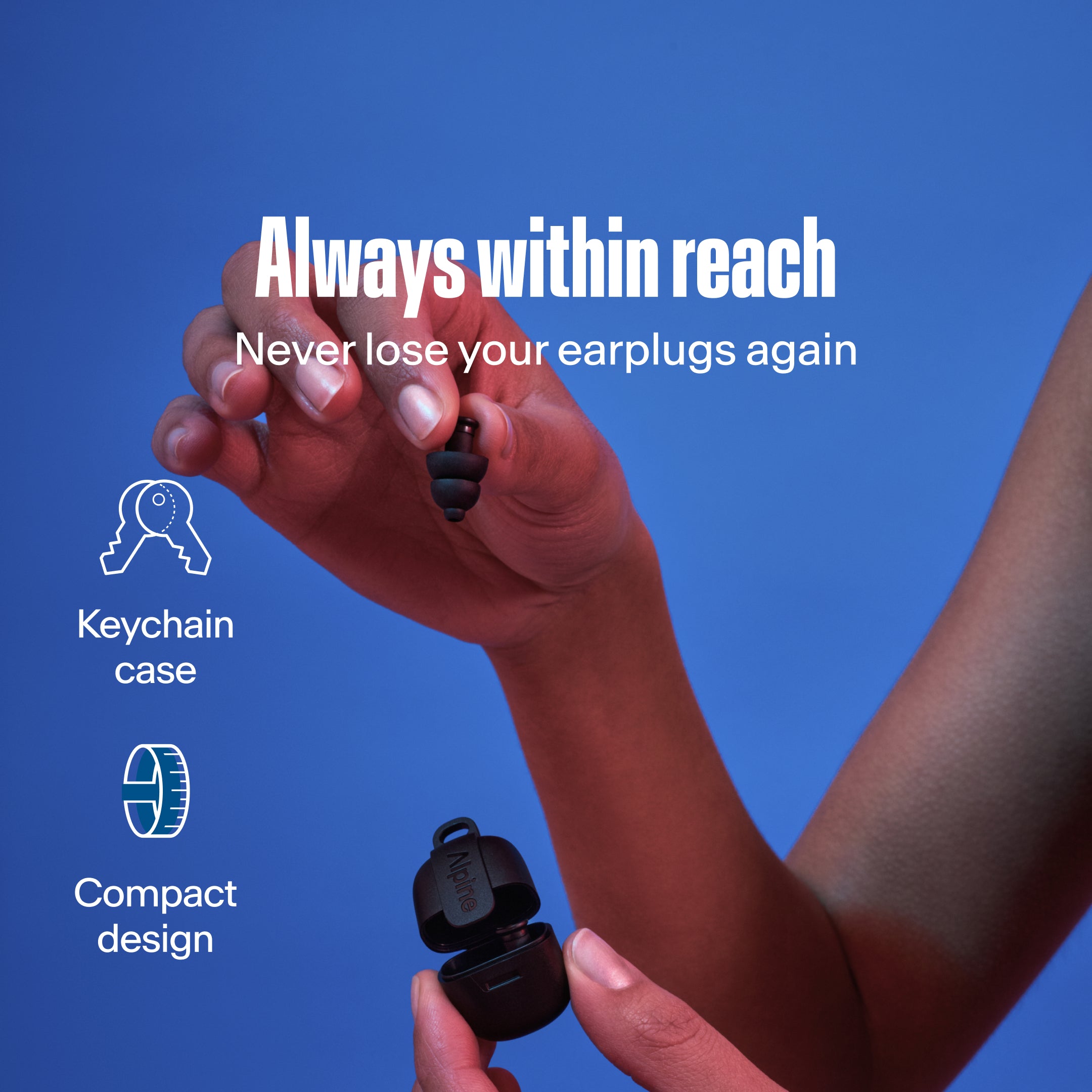 Alpine PartyPlug festival earplugs black