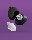 Alpine PartyPlug Pro festival earplugs overview including case transparent
