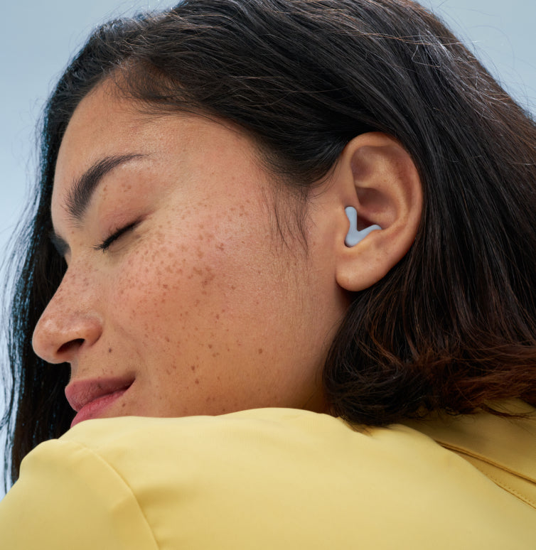 détail du confort des bouchons d’oreilles Alpine Silence