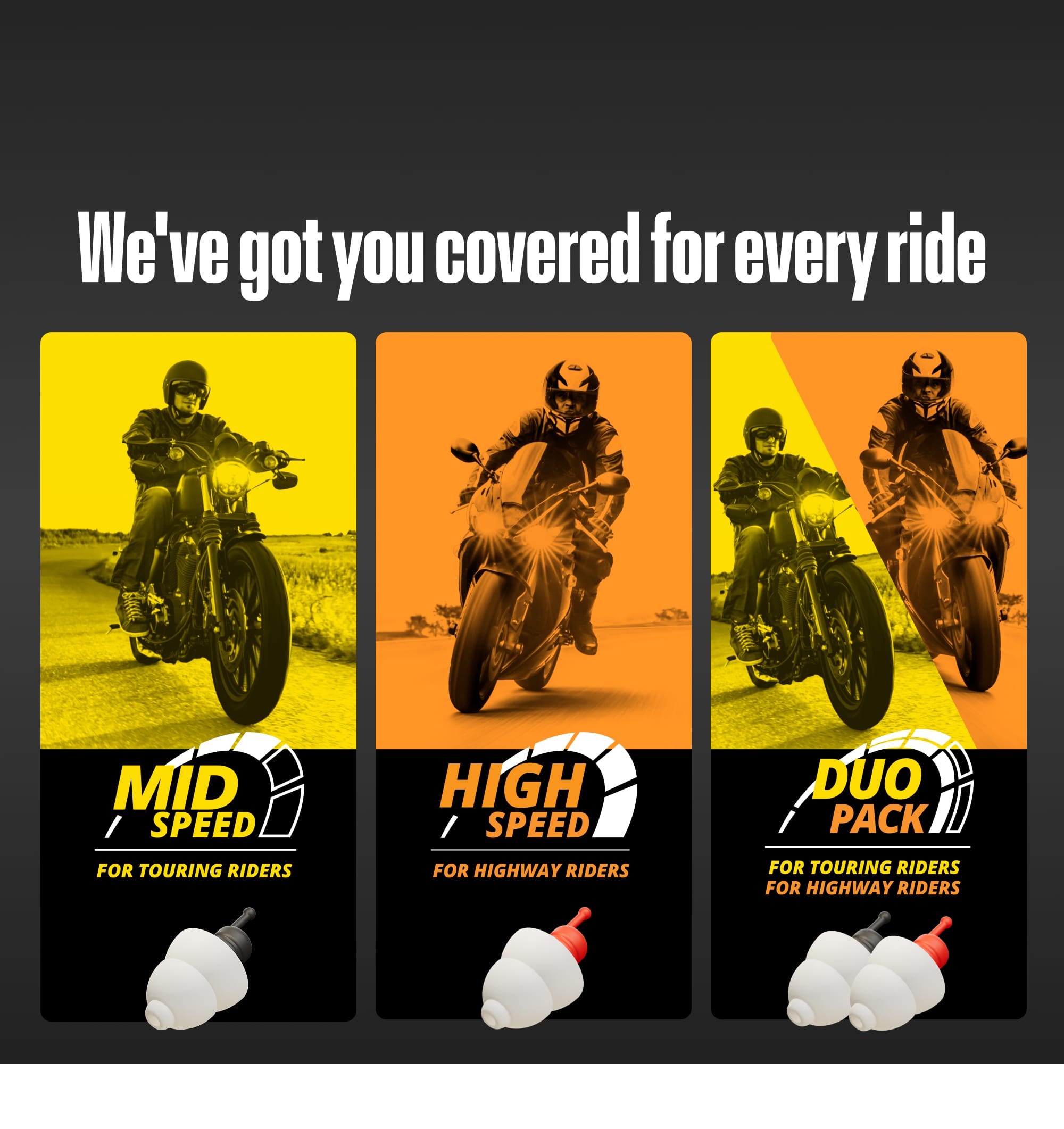 Alpine MotoSafe range under "We&
