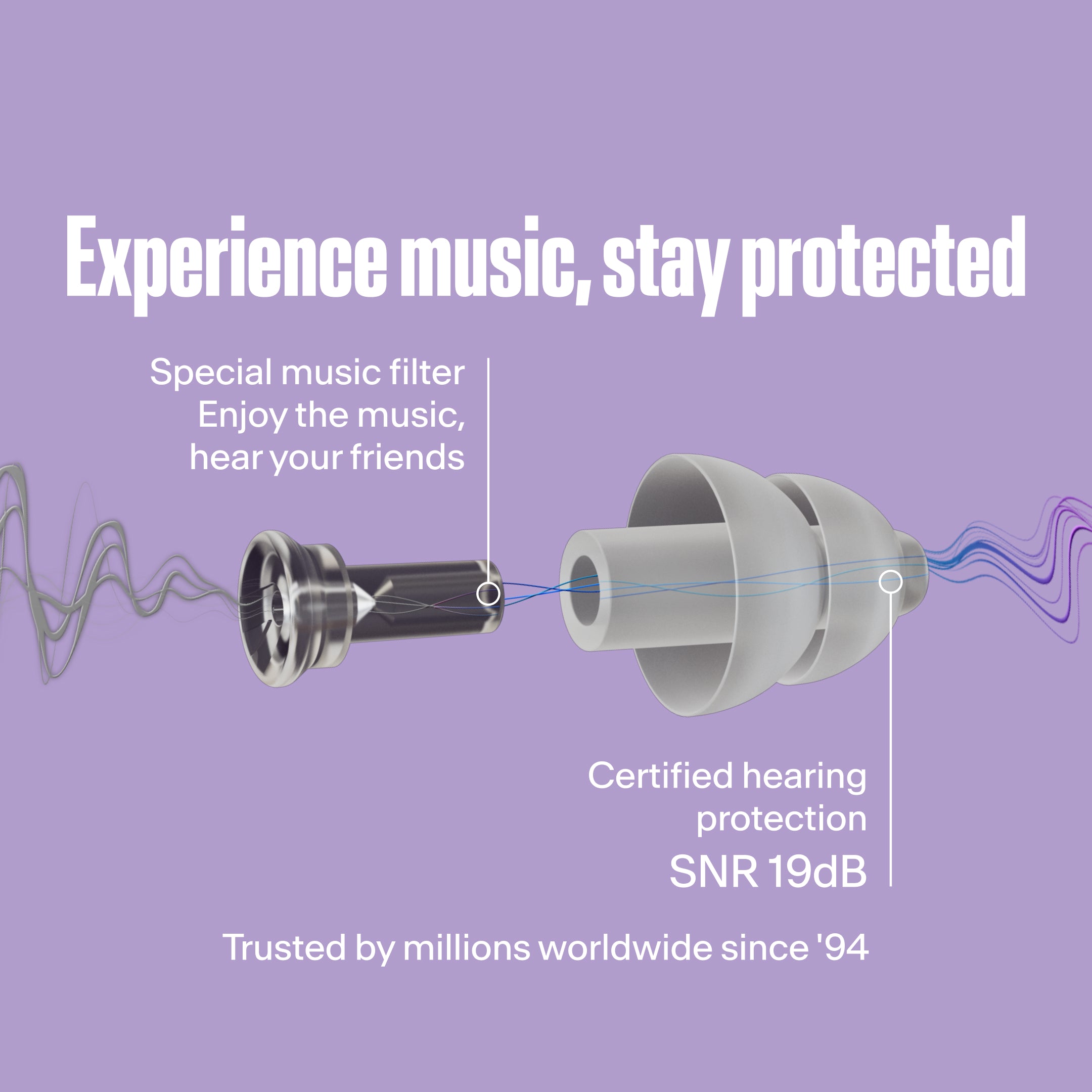 Alpine PartyPlug festival earplugs transparent #color_transparent