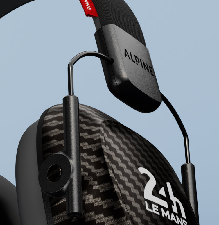 alpine 24h le mans racing pro casque anti-bruit reutilisable detail
