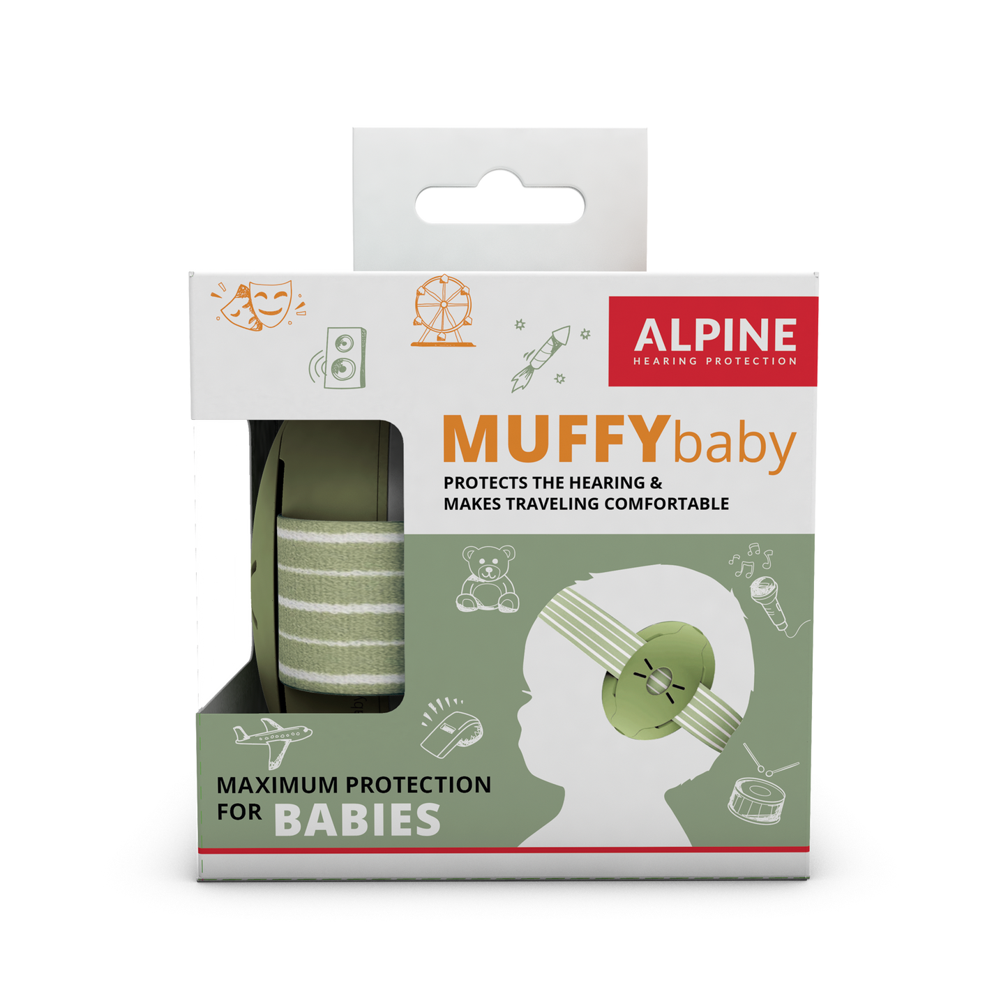 Alpine hearing protection Earplugs earmuffs protect your ear red dot award Muffy Baby Muffy Kids Pluggies Kids