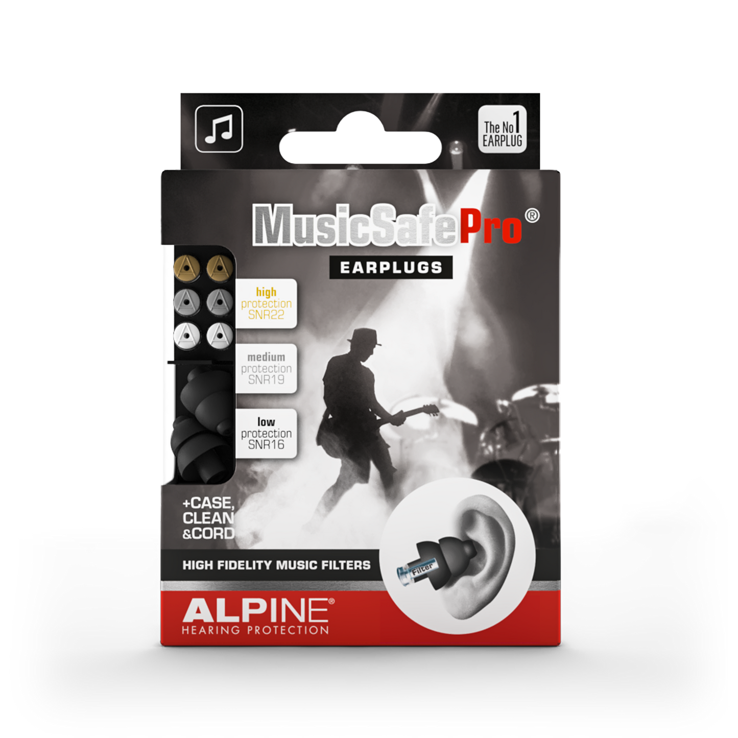 Alpine MusicSafe Pro earplugs for musicians Alpine hearing protection Earplugs earmuffs protect your ear red dot award party concert festival partyplug MusicSafe MusicSafe Earmuff MusicSafe Pro Guitar 