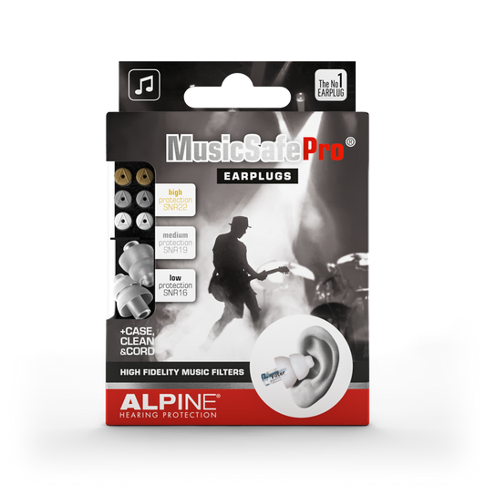 Alpine MusicSafe Pro earplugs for musicians Alpine hearing protection Earplugs earmuffs protect your ear red dot award party concert festival partyplug MusicSafe MusicSafe Earmuff MusicSafe Pro Guitar 