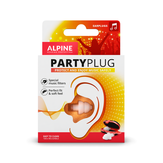 Alpine PartyPlugs to protect your ears during music Alpine hearing protection Earplugs earmuffs protect your ear red dot award party concert festival partyplug MusicSafe MusicSafe Earmuff MusicSafe Pro