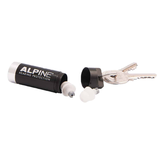 Alpine Travelbox Deluxe for traveling Alpine hearing protection Earplugs earmuffs protect your ear red dot award fly travel noise protect holiday flyfit red dot award pressure on the eardrums Pressure-regulating filter FlyFit Pluggies Kids Plug&Go Keychain 